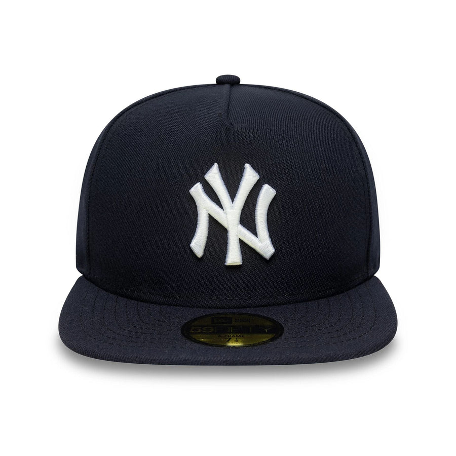 This is a New York Yankees Flat Navy 59FIFTY A-Frame Fitted Cap 3