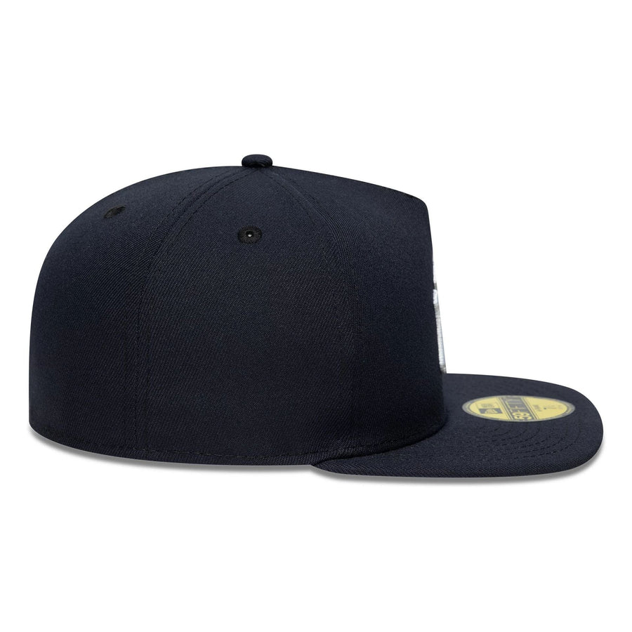 This is a New York Yankees Flat Navy 59FIFTY A-Frame Fitted Cap 6