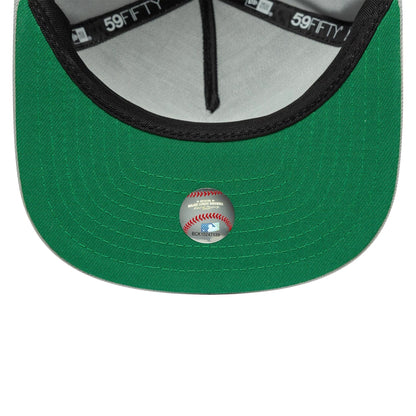 This is a LA Dodgers Flat Grey 59FIFTY A-Frame Fitted Cap 2