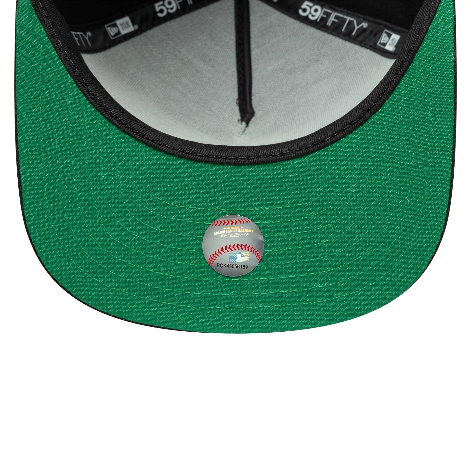 This is a Oakland Athletics Flat Black 59FIFTY A-Frame Fitted Cap 2