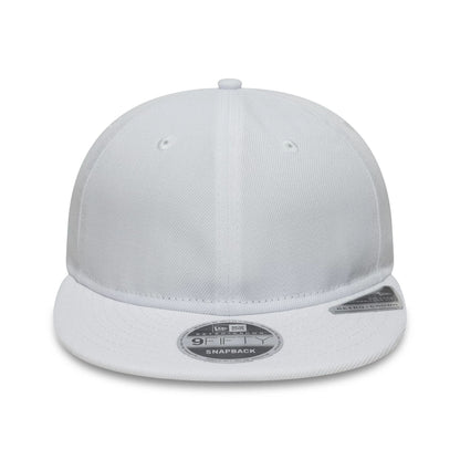 This is a New Era White Retro Crown 9FIFTY Snapback Adjustable Cap 2