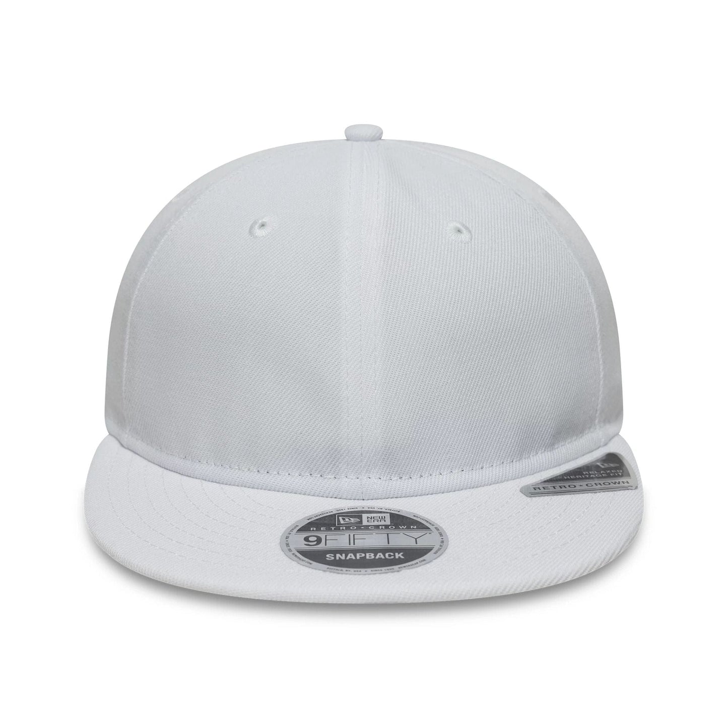 This is a New Era White Retro Crown 9FIFTY Snapback Adjustable Cap 2