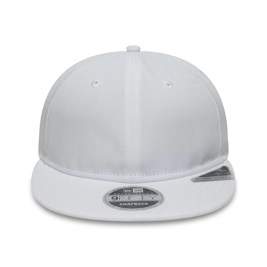 This is a New Era White Retro Crown 9FIFTY Snapback Adjustable Cap 2