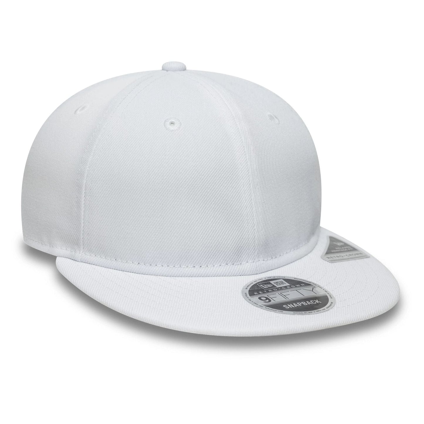 This is a New Era White Retro Crown 9FIFTY Snapback Adjustable Cap 3