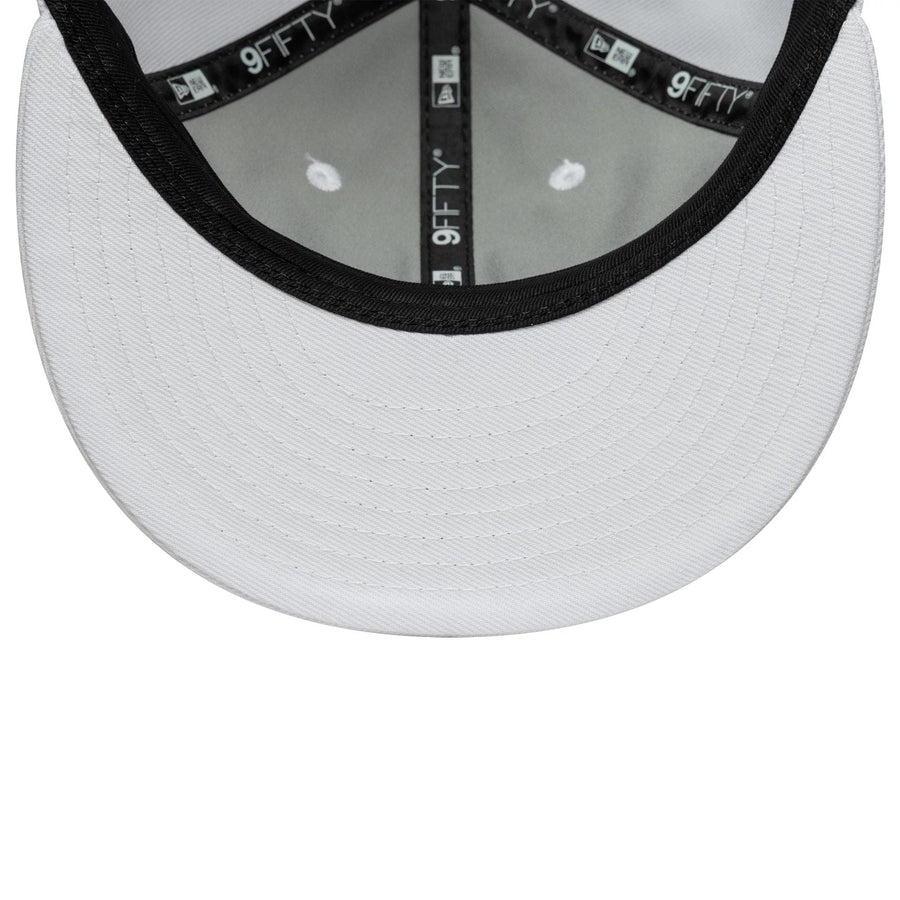 This is a New Era White Retro Crown 9FIFTY Snapback Adjustable Cap 7