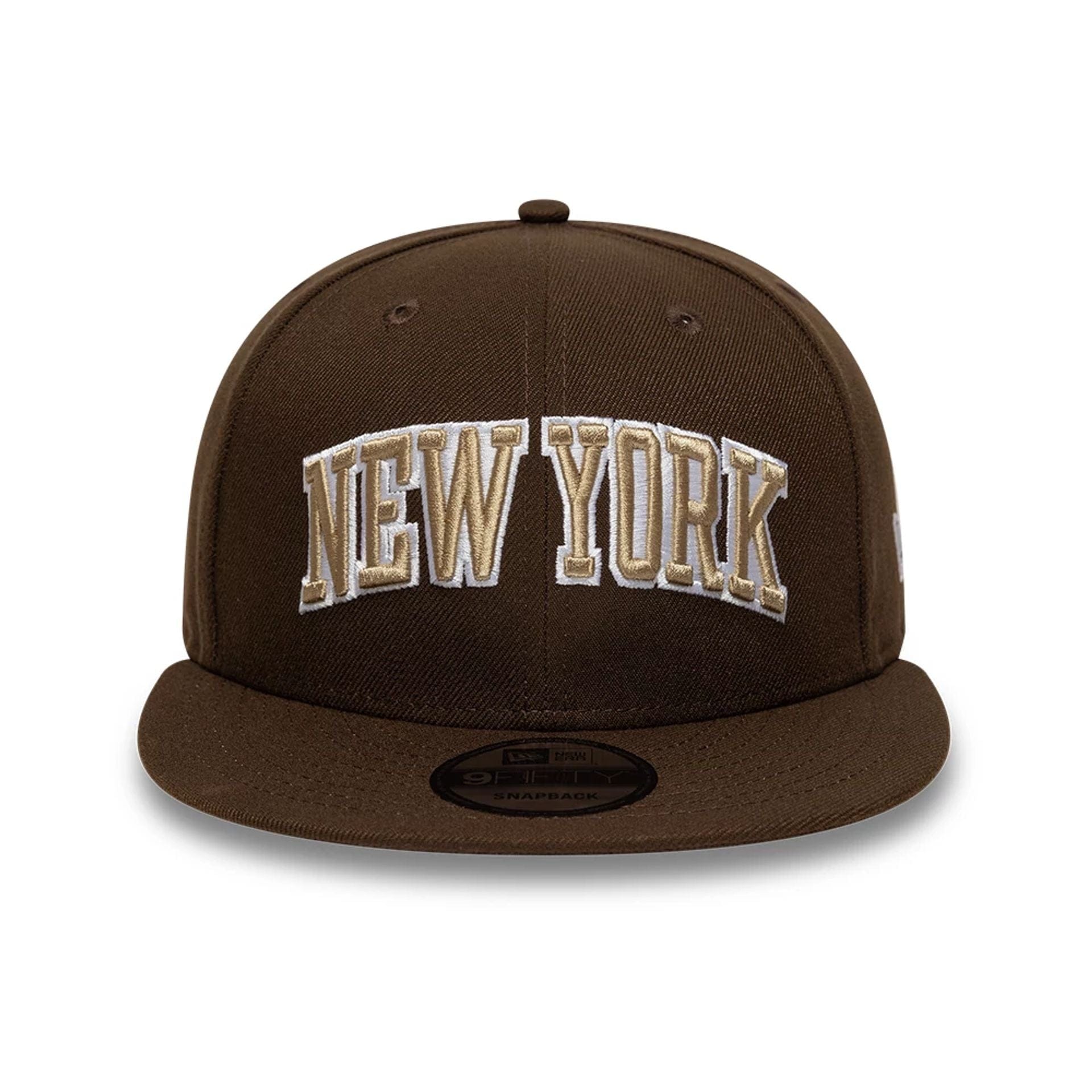 This is a New Era New York Dark Brown 9FIFTY Snapback Adjustable Cap 2