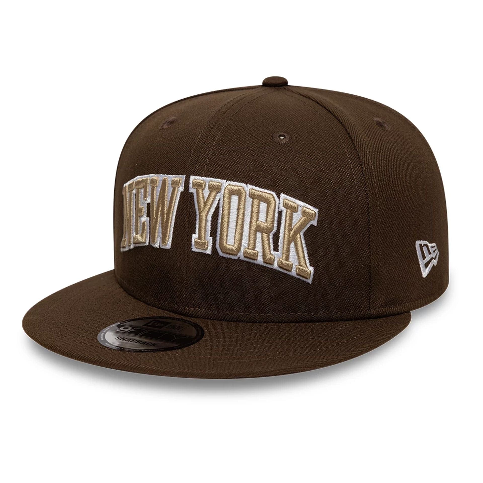 This is a New Era New York Dark Brown 9FIFTY Snapback Adjustable Cap 1