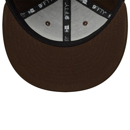This is a New Era New York Dark Brown 9FIFTY Snapback Adjustable Cap 7