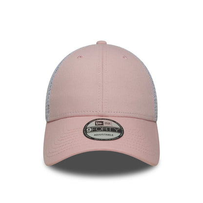 This is a New Era Pink 9FORTY Trucker Adjustable Cap 2