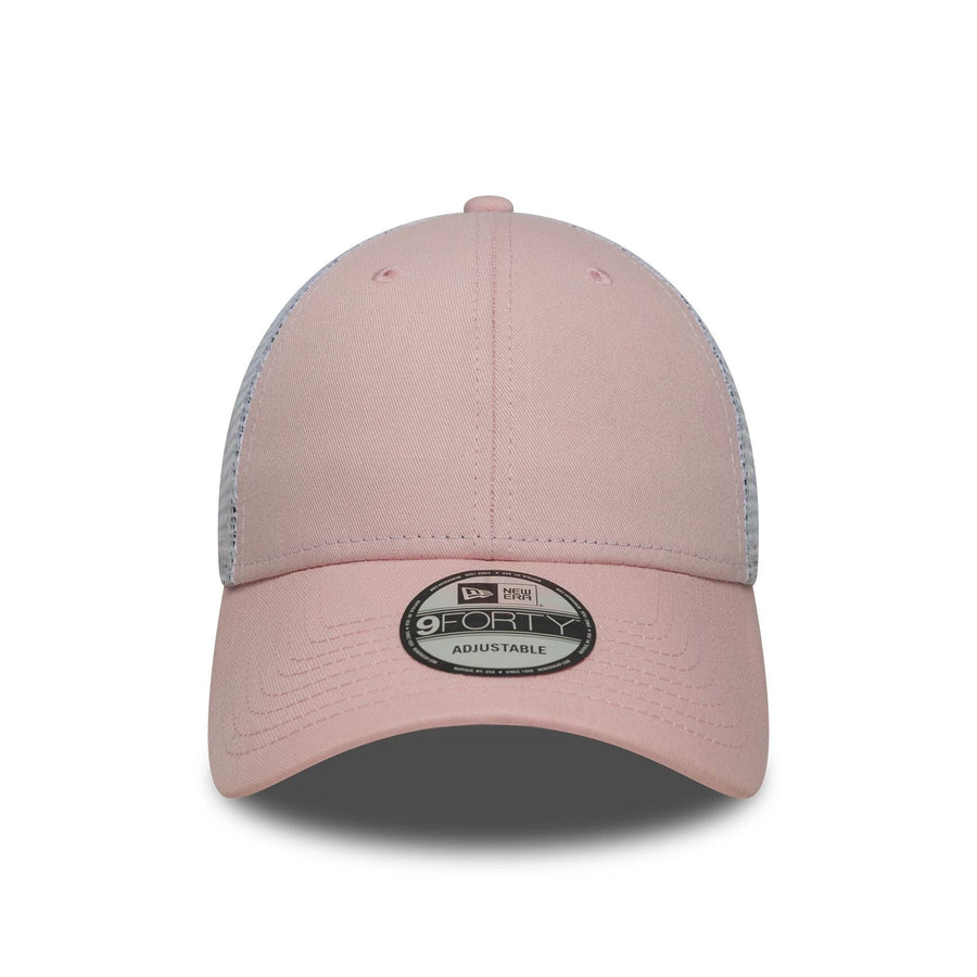 This is a New Era Pink 9FORTY Trucker Adjustable Cap 2