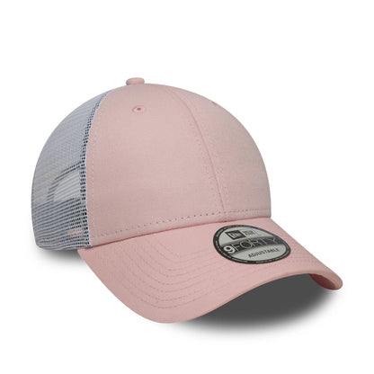 This is a New Era Pink 9FORTY Trucker Adjustable Cap 3