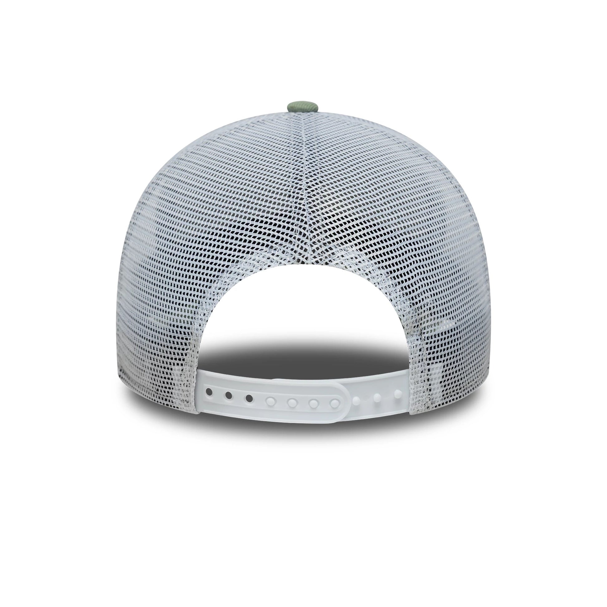 This is a New Era Green 9FORTY Trucker Adjustable Cap 6