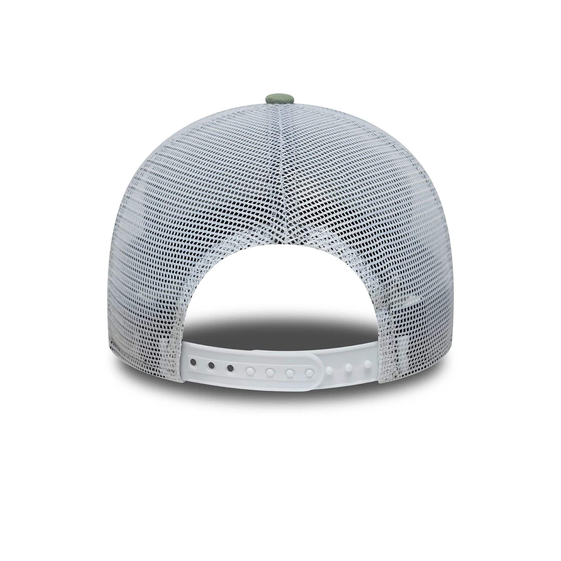 This is a New Era Green 9FORTY Trucker Adjustable Cap 6