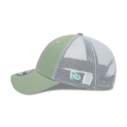 This is a New Era Green 9FORTY Trucker Adjustable Cap 4