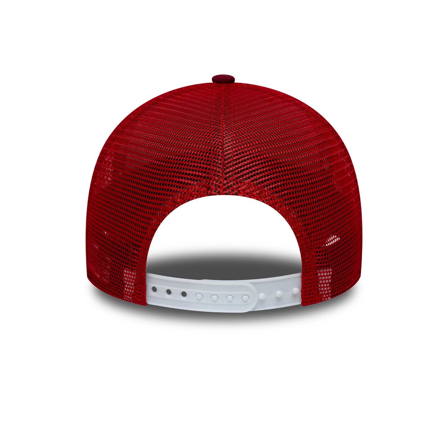 This is a New Era Dark Red 9FORTY Trucker Adjustable Cap 4