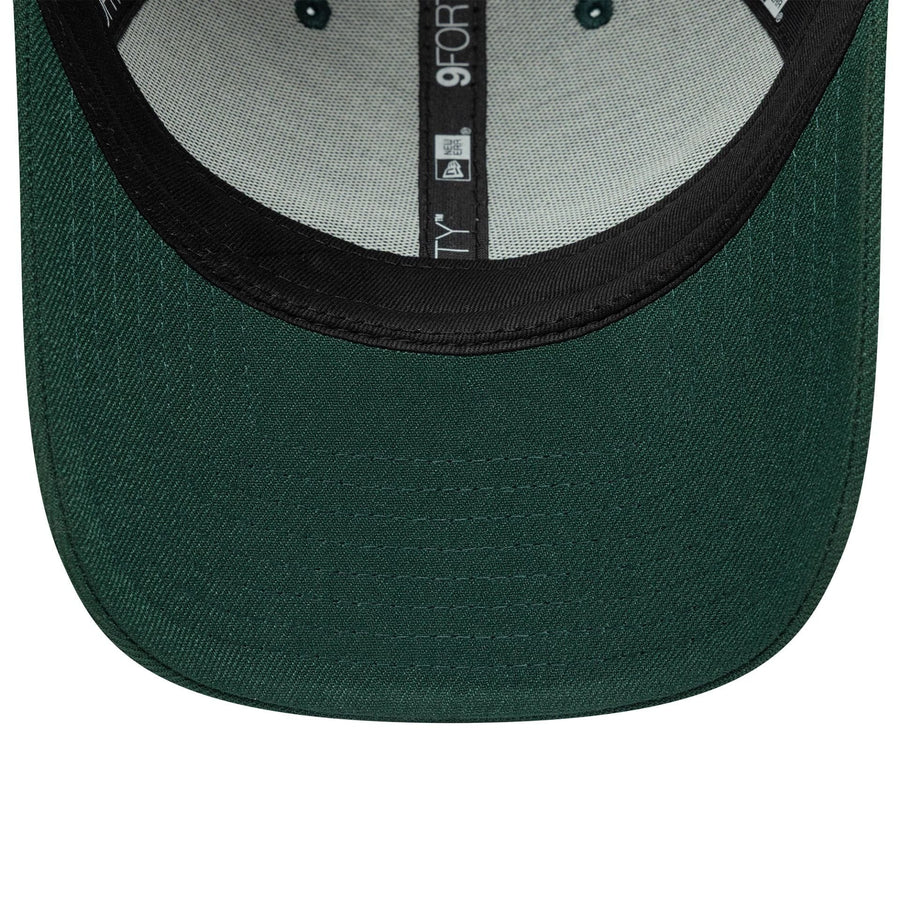This is a New Era Dark Green 9FORTY Trucker Adjustable Cap 7