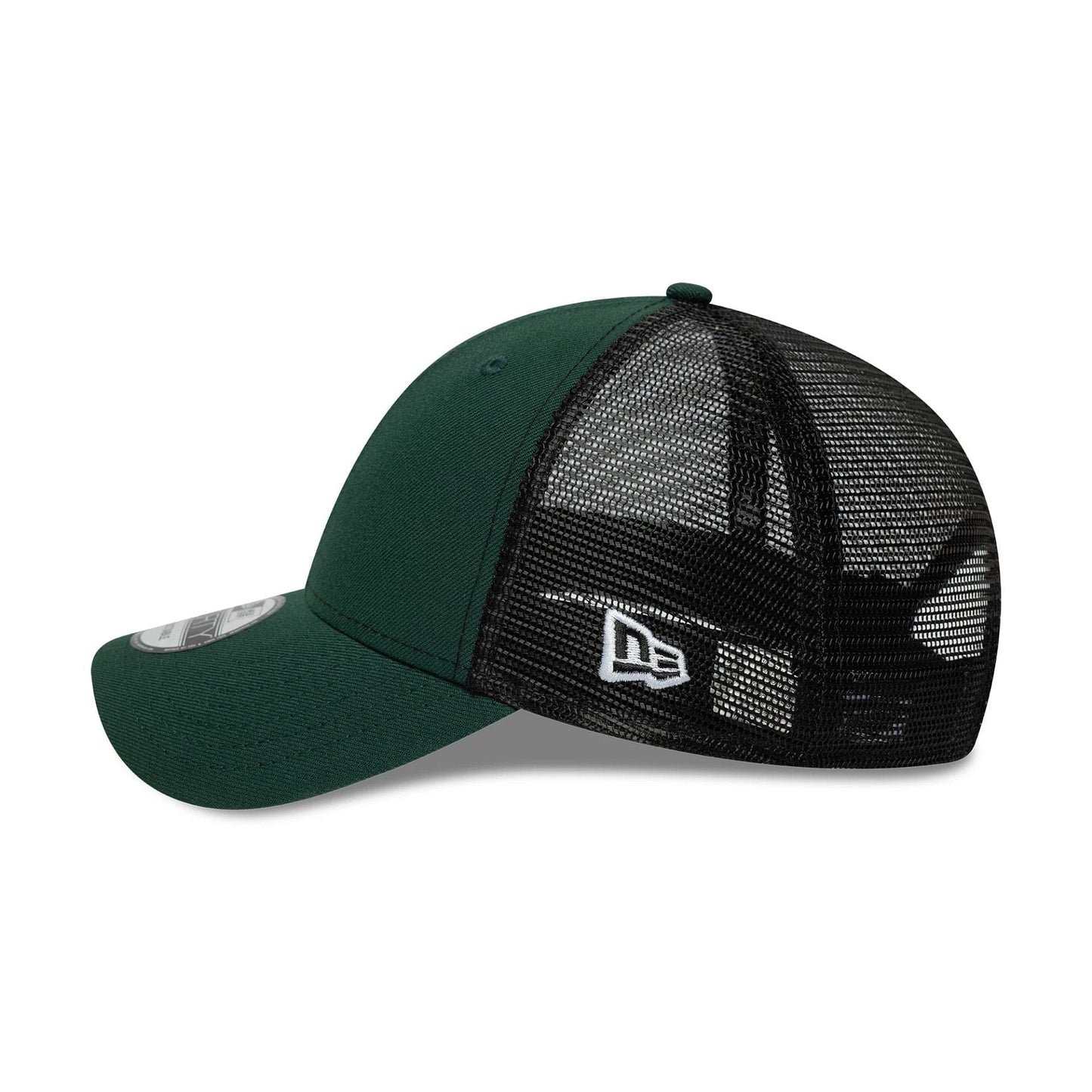 This is a New Era Dark Green 9FORTY Trucker Adjustable Cap 4