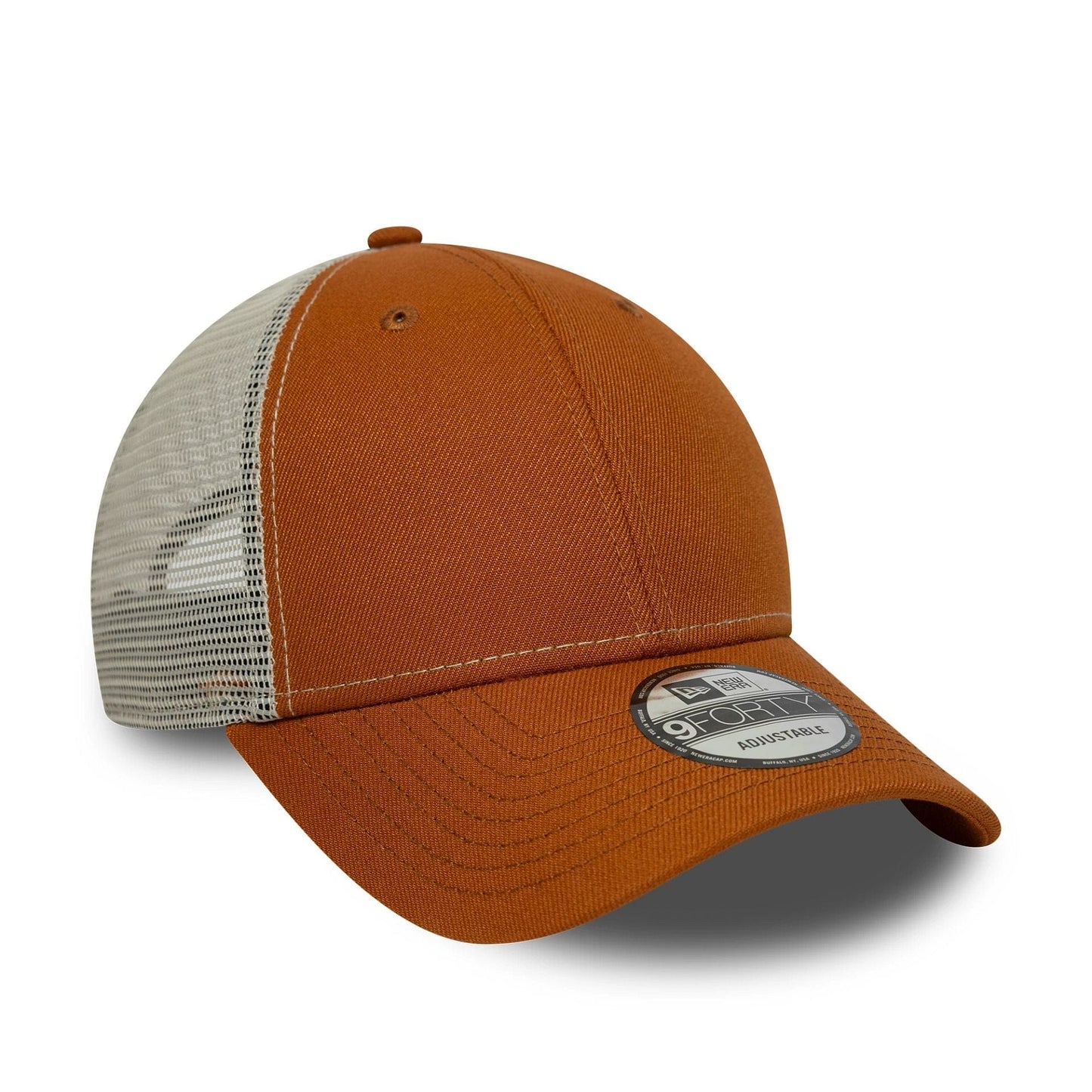 This is a New Era Brown 9FORTY Trucker Adjustable Cap 3