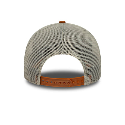 This is a New Era Brown 9FORTY Trucker Adjustable Cap 4