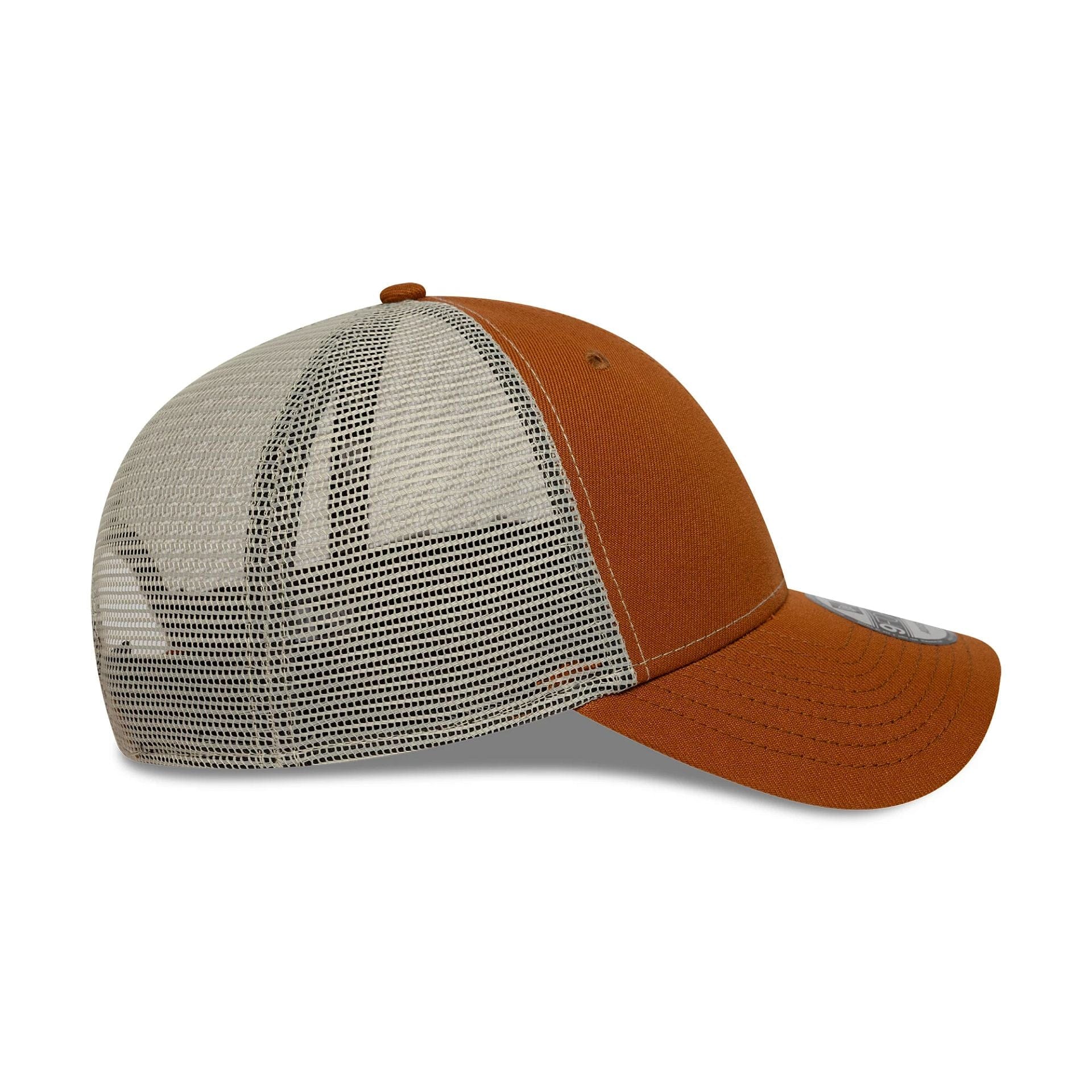 This is a New Era Brown 9FORTY Trucker Adjustable Cap 6