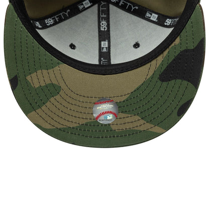 This is a New York Yankees MLB Green Camo 59FIFTY Fitted Cap 7