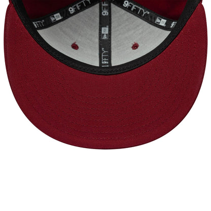 This is a New Era Dark Red 9FIFTY Snapback Adjustable Cap 7