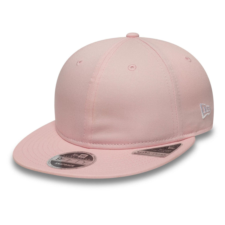 This is a New Era Pink Retro Crown 9FIFTY Snapback  Adjustable Cap 1