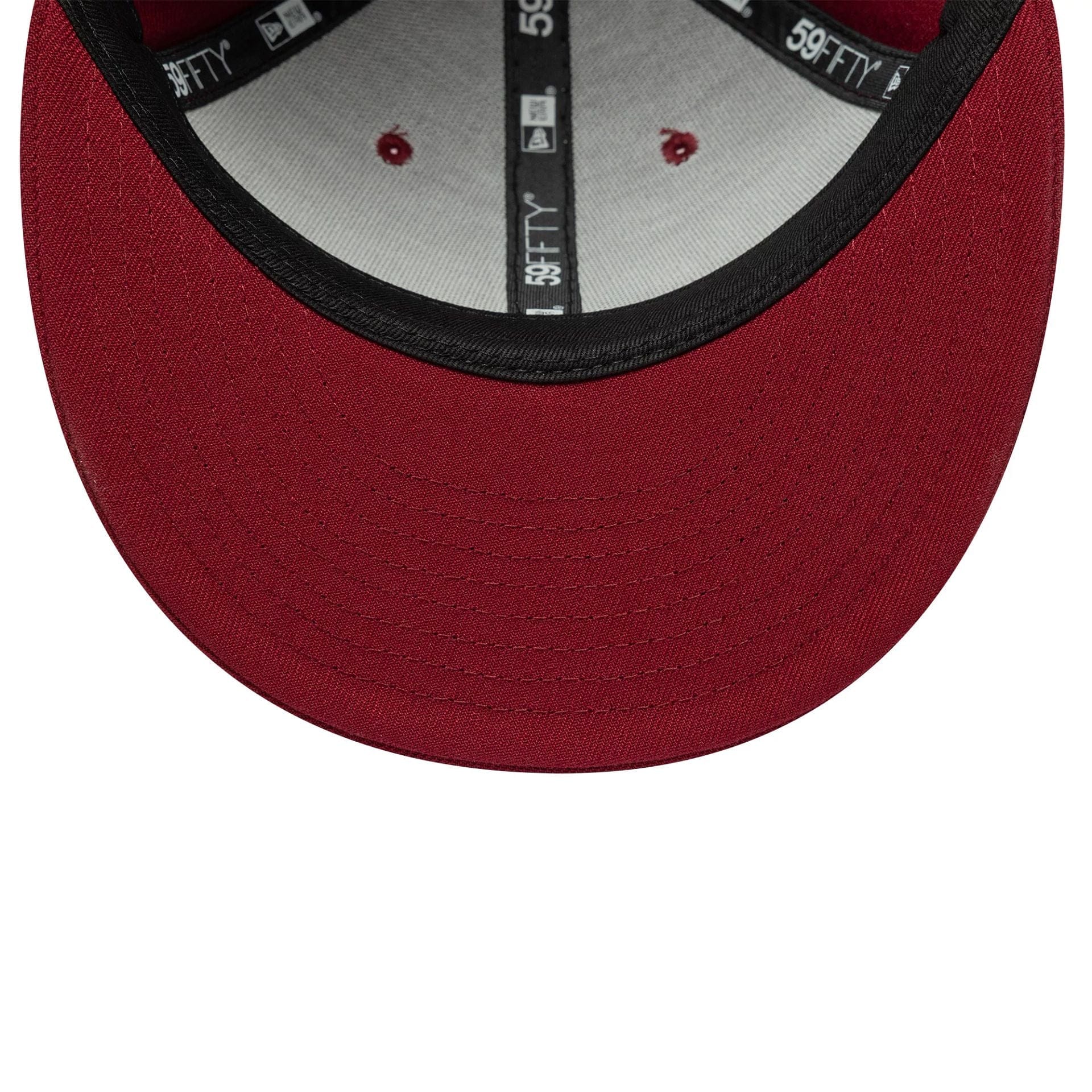 This is a New Era Dark Red Low Profile 59FIFTY Fitted Cap 7