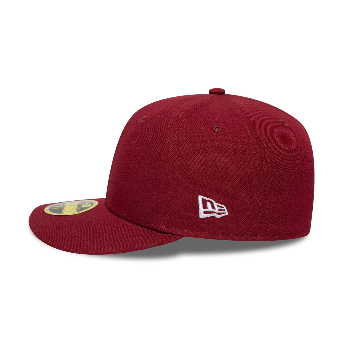 This is a New Era Dark Red Low Profile 59FIFTY Fitted Cap 4