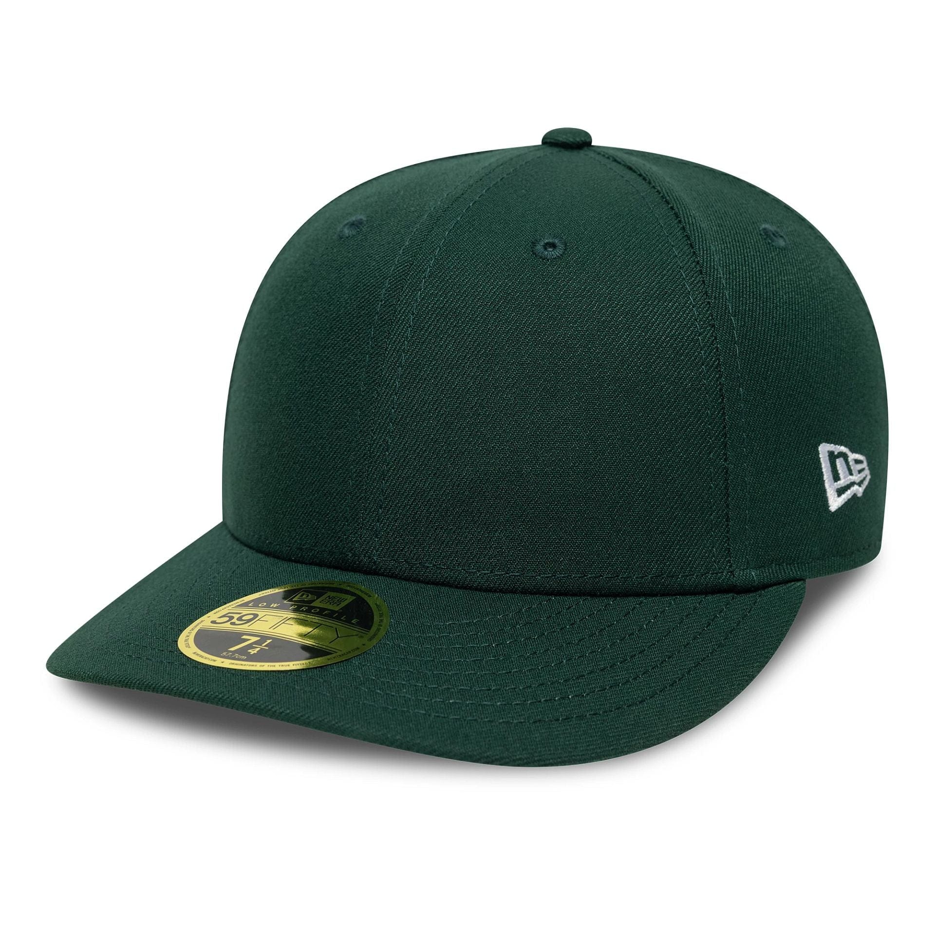 This is a New Era Dark Green Low Profile 59FIFTY Fitted Cap 1