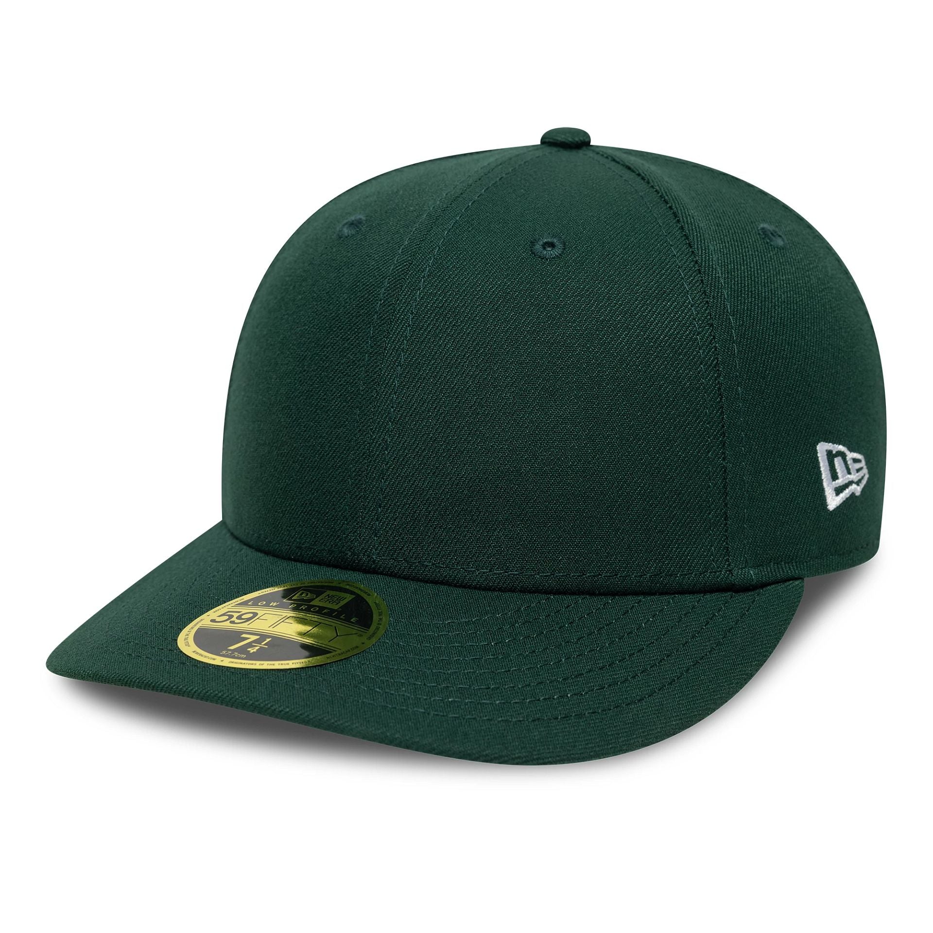This is a New Era Dark Green Low Profile 59FIFTY Fitted Cap 1