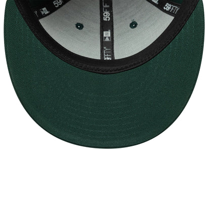 This is a New Era Dark Green Low Profile 59FIFTY Fitted Cap 7