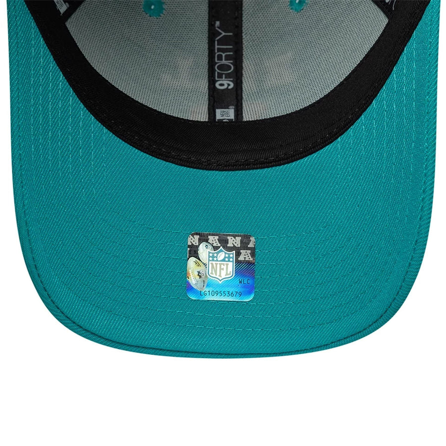 This is a Miami Dolphins NFL Tyreek Hill Turquoise 9FORTY Adjustable Cap 7