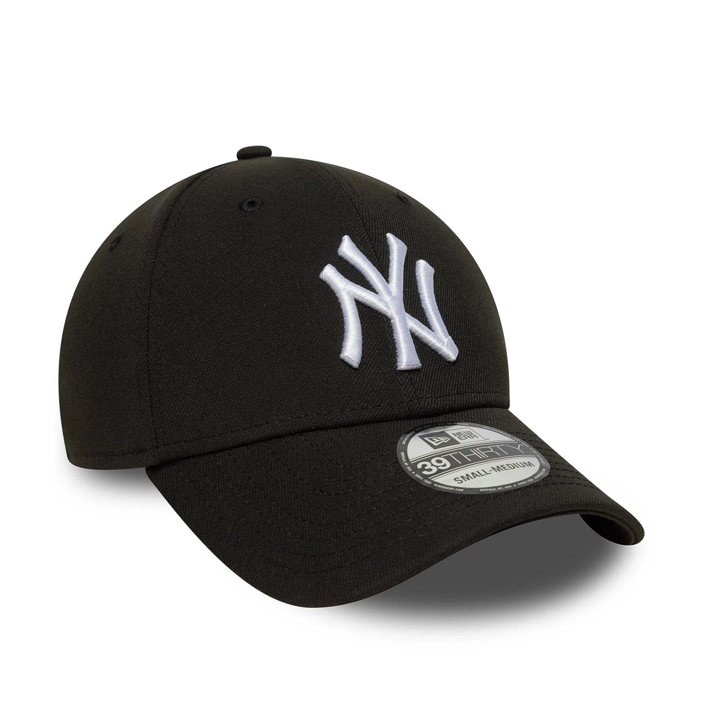 This is a New York Yankees MLB Black 39THIRTY Stretch Fit Cap 3