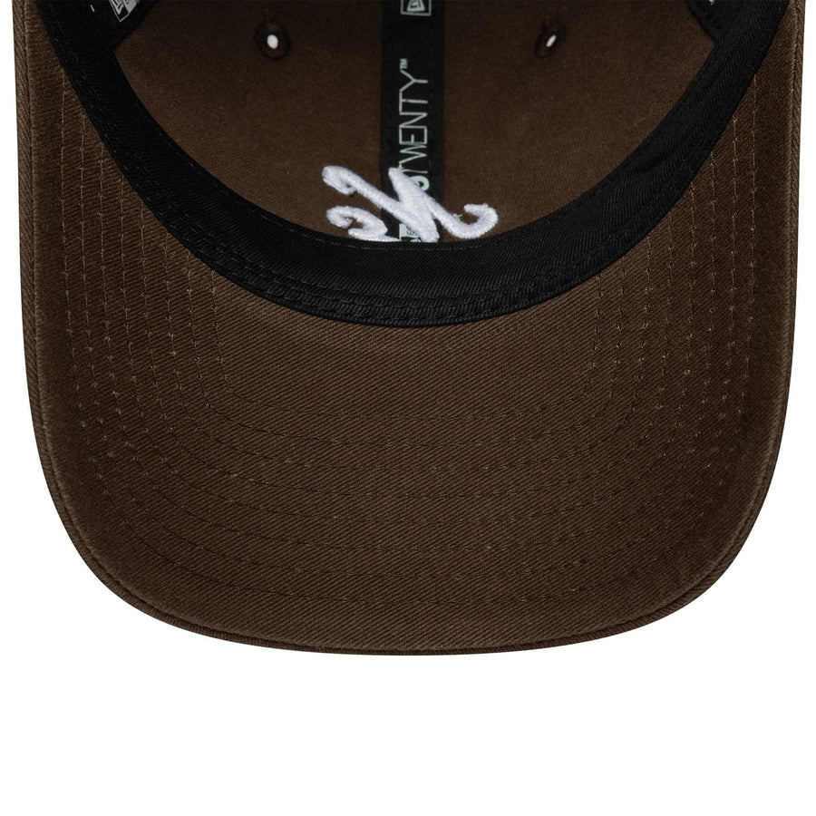 This is a New Era Dark Brown 9TWENTY Adjustable Cap 7