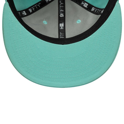 This is a New Era Turquoise Retro Crown 9FIFTY Snapback Adjustable Cap 7