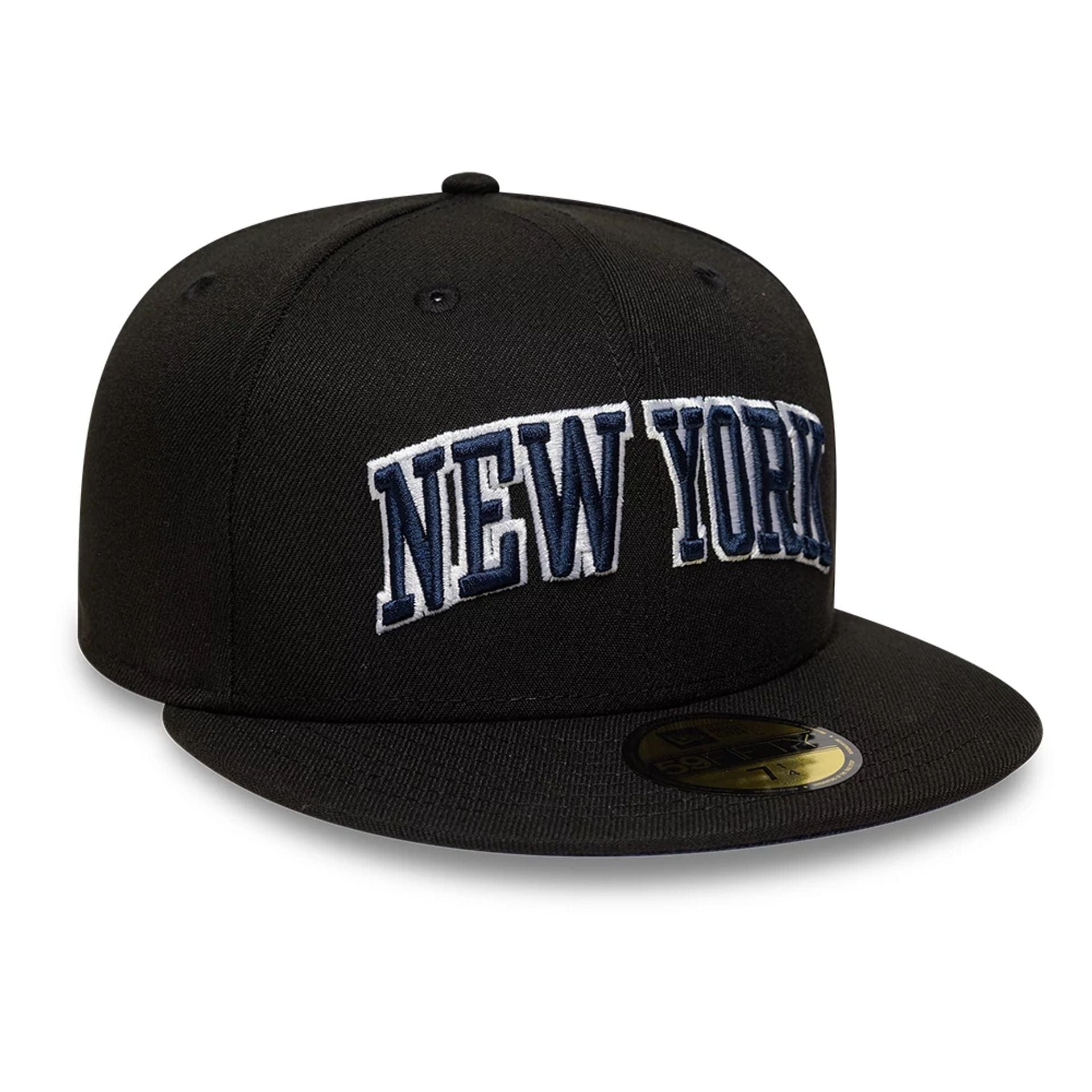 This is a New Era New York Black 59FIFTY Fitted Cap 4