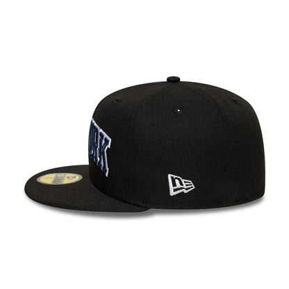 This is a New Era New York Black 59FIFTY Fitted Cap 6