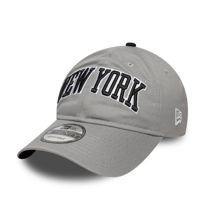 This is a New Era New York Grey 9TWENTY Adjustable Cap 1