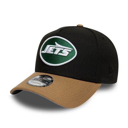 This is a New York Jets NFL Black 9FORTY A-Frame Adjustable Cap 4