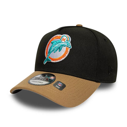 This is a Miami Dolphins NFL Black 9FORTY A-Frame Adjustable Cap 4