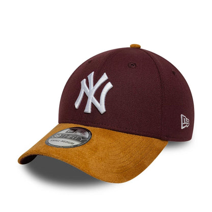 This is a New York Yankees MLB Dark Purple 39THIRTY Stretch Fit Cap 1