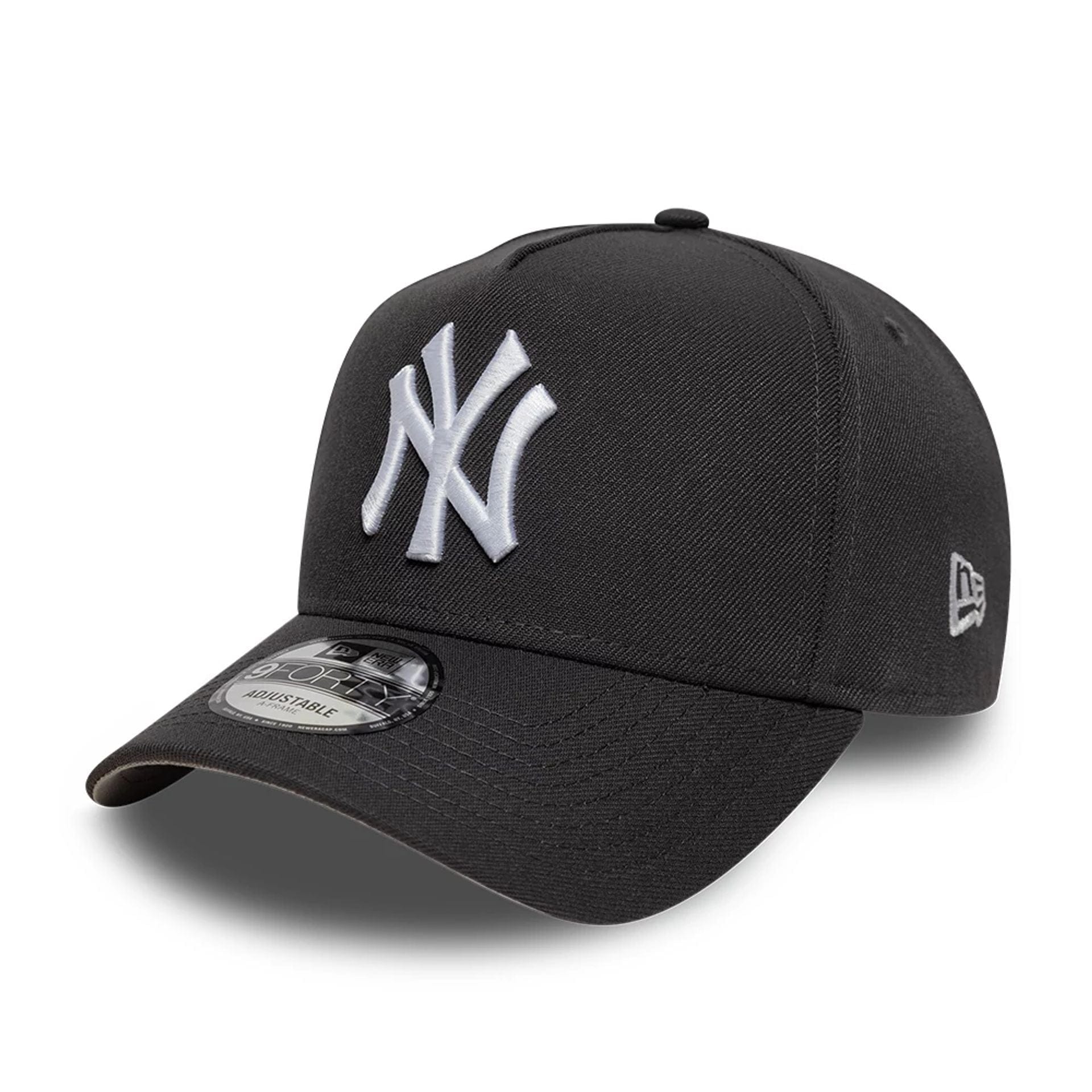 This is a New York Yankees MLB Dark Grey 9FORTY A-Frame Adjustable Cap 1