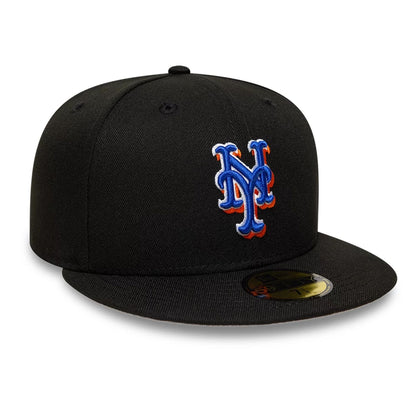 This is a New York Mets MLB Black 59FIFTY Fitted Cap 4