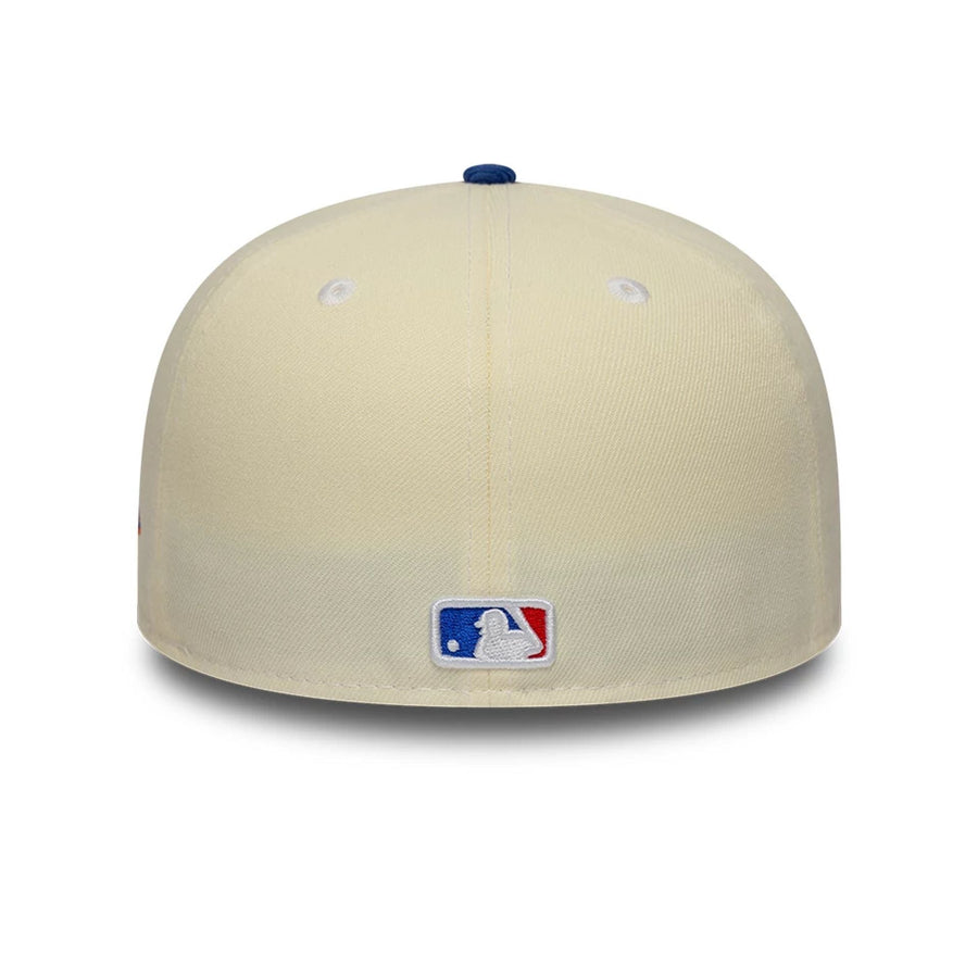 This is a New York Mets MLB Cream 59FIFTY Fitted Cap 7