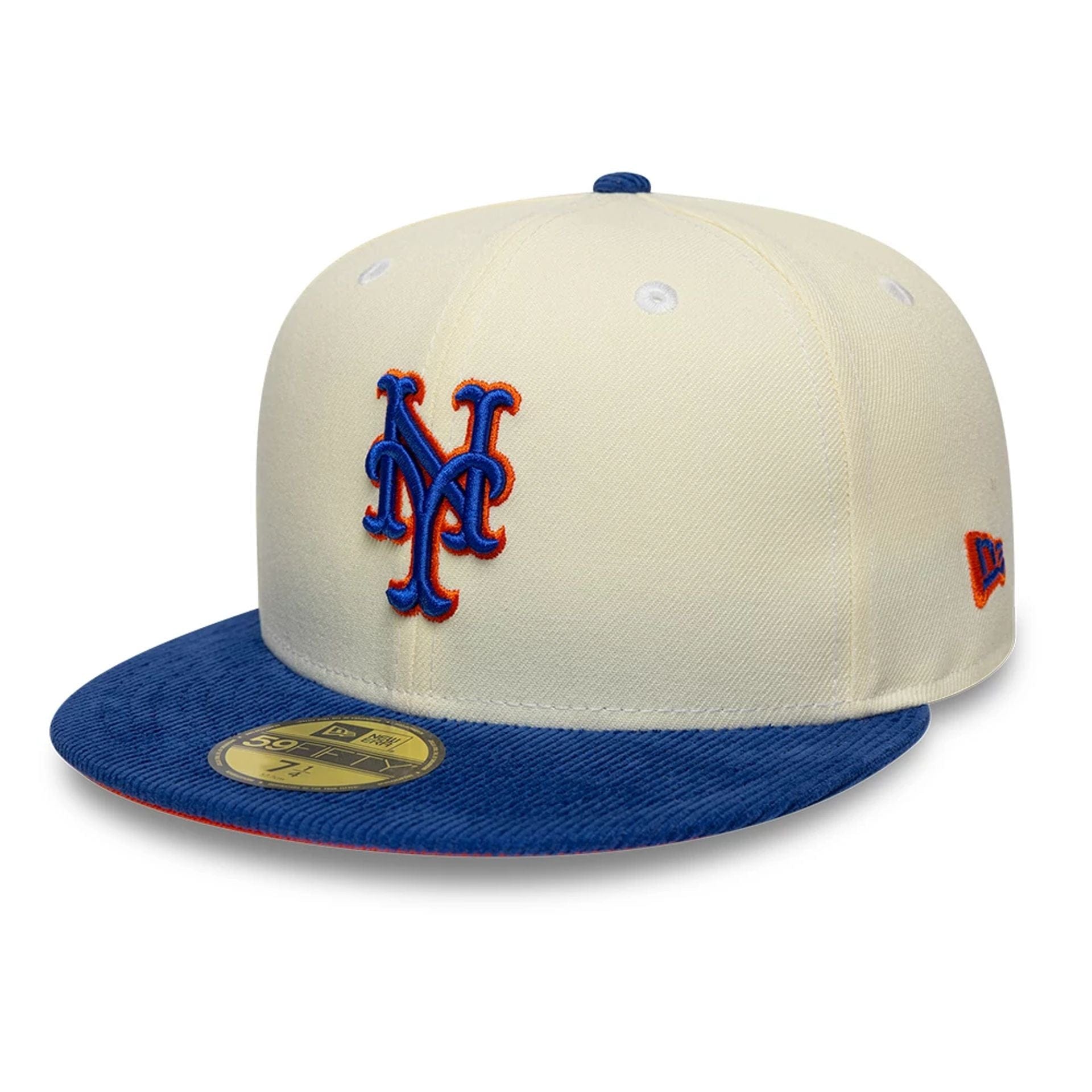 This is a New York Mets MLB Cream 59FIFTY Fitted Cap 1