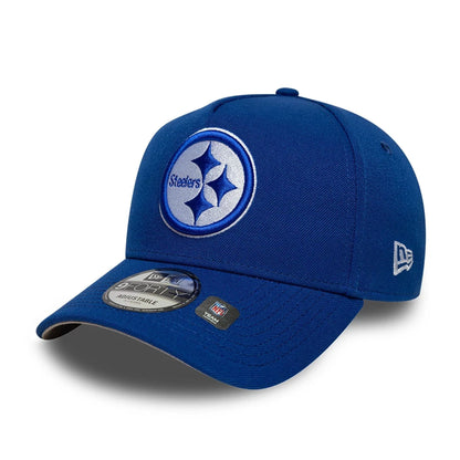 This is a Pittsburgh Steelers NFL Blue 9FORTY A-Frame Adjustable Cap 1
