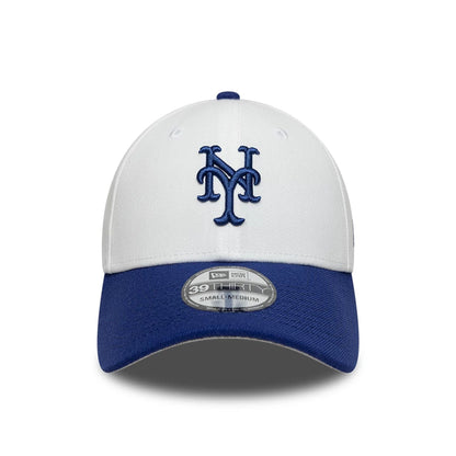 This is a New York Mets MLB White 39THIRTY Stretch Fit Cap 3