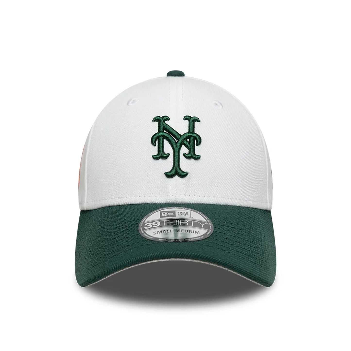 This is a New York Mets MLB White 39THIRTY Stretch Fit Cap 3