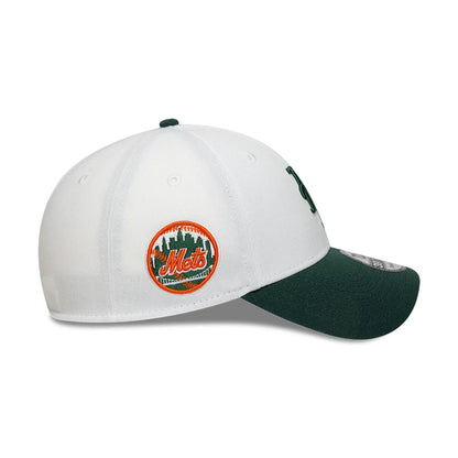 This is a New York Mets MLB White 39THIRTY Stretch Fit Cap 5